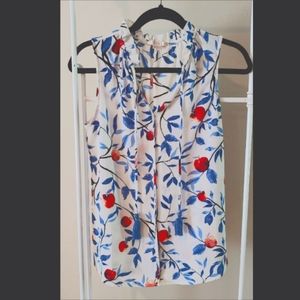 Frilled Collared No sleeve Blouses Size XS